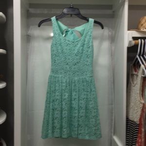 Aqua Lace Dress